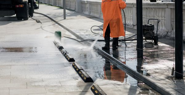 Parking Lot Pressure Washing in West Des Moines
